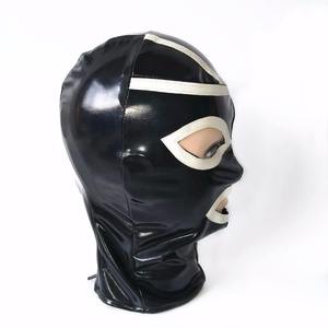 NOUVEAU Masque de bondage en cuir BDSM avec fermeture éclair pour les yeux et la bouche, accessoires de bondage, jeux pour adultes, produit sexuel - Product Image 6
