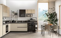 YK Island Table Luxe Fabricants Modernes Acrylique Brillant Rangement Personnalisé Casa E Cozinha Meubles Armoires de cuisine