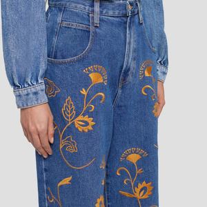 Jeans baggy rétro brodés personnalisés des années 90 pour femmes - Product Image 4
