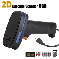 Lector de Códigos de Barras USB con Cable KEFAR 1D 2D, Escáner de Códigos QR Portátil para Supermercados, Soluciones POS