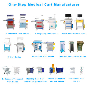 <span class=keywords><strong>Chariot</strong></span> médical en acier inoxydable à 8 tiroirs pour hôpital, avec sac à <span class=keywords><strong>linge</strong></span> et poubelle pour salle <span class=keywords><strong>de</strong></span> soins - Product Image 3