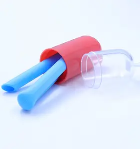Bendy Bicchieri Compatibile Silicone Bere Cannucce Assortiti di Colore Morbido E Pieghevole