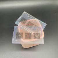 Nouveau design de carte de visite transparente hologramme mat étanche personnalisée en usine