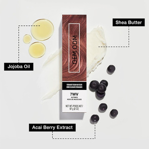 Crema Colorante Semi-<span class=keywords><strong>Permanente</strong></span> per Capelli Grigi da Donna con Burro di Karité e Olio di Jojoba, Fornitore OEM in Materiale Plastico - Product Image 2