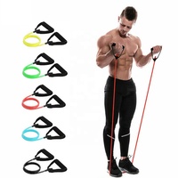 SANFAN Bandas Elásticas Multifuncionales para Fitness, Bandas de Resistencia Largas para Ejercicio, Bandas de Fitness al por Mayor, Cuerda de Tracción de Látex de Una Sola Pieza