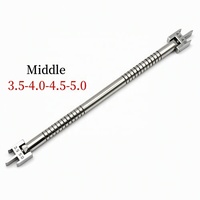 Jauge de positionnement manuelle Fultone pour brackets orthodontiques dentaires avec tête mobile en acier inoxydable, tailles 3.5/5.0 et 4.0/4.5 MM