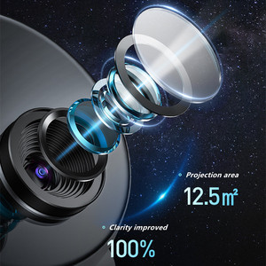 โปรเจคเตอร์ดาวกาแล็กซี่ไร้สาย LED สีขาวคุณภาพสูง ทันสมัย ฉายภาพ 3 มิติ คมชัดพิเศษ พร้อมลำโพงสเตอริโอ BT ในตัว - Product Image 4