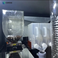 Distributeur automatique de grains de café IMT eau froide acceptant la carte de crédit paiements de pièces de monnaie et de code QR matériau en acier et en métal