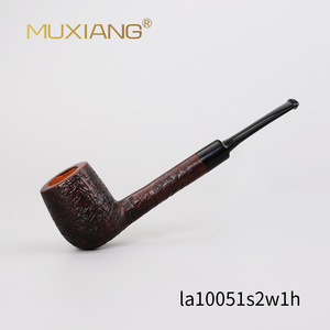 Briarwood Straight Tobacco Pipe With Horn Ring Men's Smoking Accessory Wooden Pipe Dropshipping Available - Product Image 5