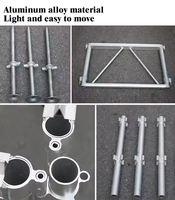 Support de DJ modulaire en alliage d'aluminium et contreplaqué certifié CE à faible coût, capacité de charge de 1000 kg pour concerts et événements