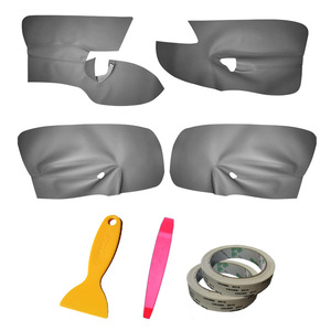 Volkswagen Golf 5 <b>Door</b> Panel Leather <b>Trim</b> Kit Black Microfiber Interior Upgrade With Installation Tools - Product Image 2