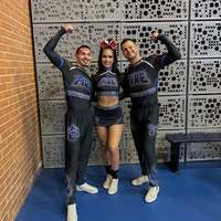 Uniformes de danse de cheerleading personnalisés de haute qualité avec strass, 100 % polyester imprimé, service OEM pour les filles, Worlds Summit