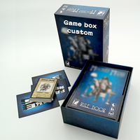 Set Game Desktop kustom & kartu Game meja cetak dengan papan kertas berlapis bahan daur ulang dan timbul