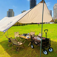 Zhongmao glamping table de pique-nique en bois extérieure pliable table de rouleau d'oeufs de camping Portable