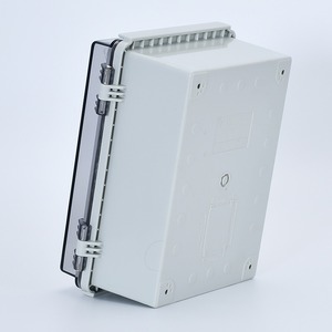 IP67 Waterproof PC Junction Box with Clear Gray <b>Cover</b> 304 SS Clasps IK08 Impact Resistant Enclosure Outdoor Electrical Enclosure - Product Image 2