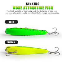 Leurre artificiel bionique VIB en forme de poisson, vibrant et oscillant, avec hameçons, appât dur pour lancer à longue portée, pêche en surface flottante
