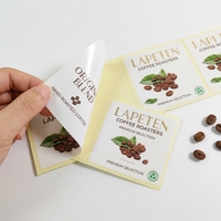 Étiquette autocollante double couche personnalisée OEM, impression recto-verso, étiquette détachable pour l'emballage de flacons cosmétiques