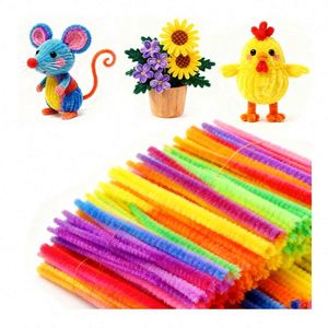 Educational DIY Art Kit <b>Soft</b> Velvet 10mm Pipe Cleaner for Handmade Crafting Projects Creative Pipe Cleaner Decorative Creations - Product Image 5