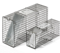 Cage à souris et à rats en métal à mailles fines, piège à animaux, cage à capture multiple, humaine