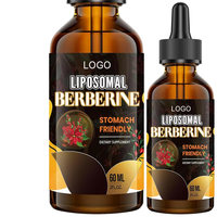 Nouvelle formule de berbérine, vinaigre d'extrait de vanille 100% pur, cannelle de Ceylan, chlorhydrate, acide phytique 500mg, liquide oral 60ml pour adultes