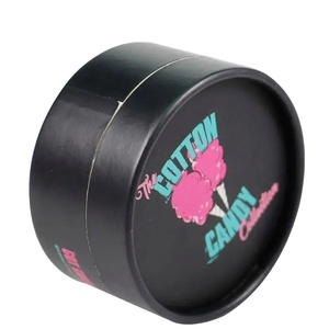 Tubo redondo de papel de embalaje de extensión de pelo negro personalizado con logotipo personalizado - Product Image 1