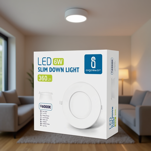 LED Slim Down Light 6W 6000K Daylight Ceiling Fixture - Product Image 3