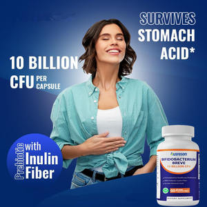 Cápsulas de Bifidobacterium Breve OEM ASAP, Suplemento Orgánico Vegano para la Salud del Adulto, Apoyo Digestivo, Fibra de Inulina - Product Image 2