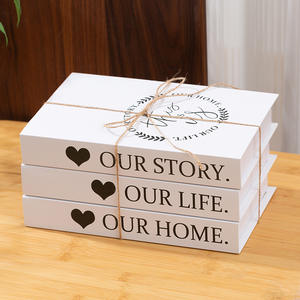 Livres décoratifs, faux livres, boîtes à livres, décoration intérieure, présentoir pour café, salle d'exposition, accessoires de photographie, modèles de livres, boîte à livres pliable - Product Image 1