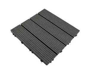 Tarima Exterior Encastrable <span class=keywords><strong>de</strong></span> Plástico Imitación Teca, Baldosas <span class=keywords><strong>de</strong></span> Madera, Suelo Compuesto Copag, Baldosas <span class=keywords><strong>de</strong></span> WPC - Product Image 1