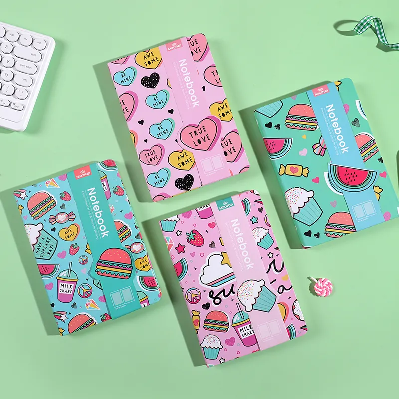 Newest Personalized Custom Cute Fruit Pattern Papeleria- Kawaii Diary Composition Notebook School Suppliers