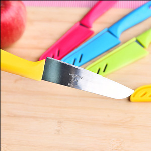 Decoración Creativa para el Hogar, Minimalista, Cuchillo para Frutas de Color Caramelo al por Mayor, Cuchillo Portátil de Tres Orificios, Esencial para el Día a Día - Product Image 4