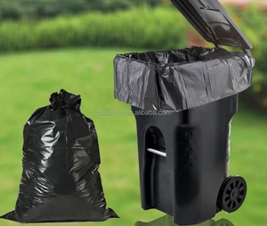 Outdoor Rubbish Bag on Rolls Polyethylene Refuse Sacks Biodegradable Big Black Industrial 8 13 33 40 50 65 95 Gallon Trash Bag - Product Image 6