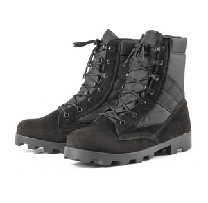 TSB910 Durable Long Black Suede <b>Boots</b> with Panama Outsole - Product Image 5