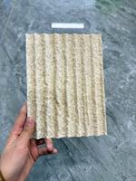 Pierre flexible Technologie d'impression 3d Ciment MCM Panneau de béton artificiel Travertin Pierre flexible Feuille de placage