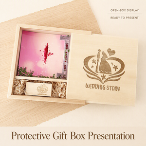Caja de Madera de Nogal para Álbum de Fotos + Memoria <span class=keywords><strong>USB</strong></span> 2.0 3.0 de 8GB 16GB 32GB 64GB, Pendrive, Caja de <span class=keywords><strong>Regalo</strong></span> Personalizada para Bodas, Memoria <span class=keywords><strong>USB</strong></span> - Product Image 5
