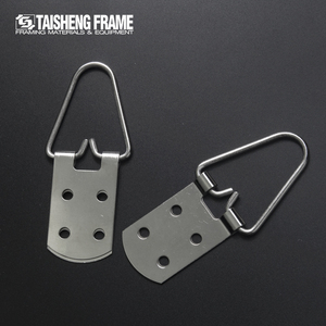 Tornillos de suspensión de anillo en D de Metal de alta resistencia, colgador de imagen de 4 agujeros para colgar pinturas, ilustraciones, marco de fotos, gancho, acabado liso - Product Image 5