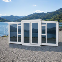 Mini-maison sur roues, structure en acier, conteneur modulaire pour la vie mobile, l'hébergement en voyage et les projets de travail.