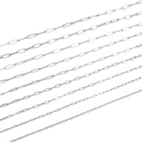 Chaîne de collier et bracelet en acier inoxydable à maillons croisés, style trombone long, tendance, polyvalente, unisexe, bijoux de mode, vente en gros