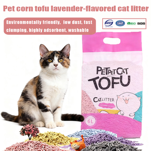 OEM ODM <span class=keywords><strong>Cat</strong></span> Sand Personalizado Poeira Livre Flushable Food Grade Biodegradável Animais De Estimação Milho Tofu <span class=keywords><strong>Cat</strong></span> <span class=keywords><strong>Litter</strong></span> Personalizado Lavender Flavor - Product Image 2