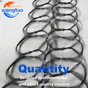 Filo anticarro barriera di sicurezza per campi di battaglia tecnica traforata rete groviglio intrecciato in anelli - Product Image 3