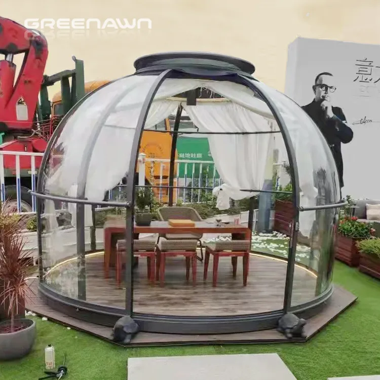 Newest Design Custom Size Outdoor Bubble Tent House Manufacturer Alfresco Dining Polycarbonate Hotel Dome