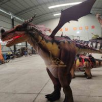 Costume de dinosaure simulé portable, modèle animatronique pour adultes, costume de dragon animatronique