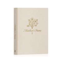Journal personnalisé en lin pour la mère : carnet de réflexion quotidien, journal intime de soins personnels, enregistrement de gratitude, carnet en tissu pour maman