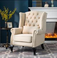 Fauteuil d'angle moderne en cuir véritable de luxe, canapé une place pour appartement, chambre à coucher, salon
