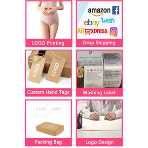 Groothandel <span class=keywords><strong>M</strong></span> L Xl Xxl 3xl 4xl 5xl Plus Size Hoge Taille Verstelbare Anti-Allergie Ademend Zwangerschapsondergoed Vrouwen Katoen - Product Image 6