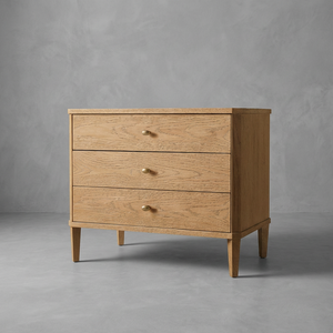 Contemporary Modern Luxury 3-Drawer Nightstand Tall <strong>Skinny</strong> Closed Nightstand Durable <strong>Bedside</strong> <strong>Table</strong> Bedroom Furniture - Product Image 2