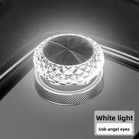 Lumière ambiante USB pour voiture Angel Eye - pas de câblage nécessaire, lumière LED décorative sans fil à effet respirant pour l'intérieur de la voiture