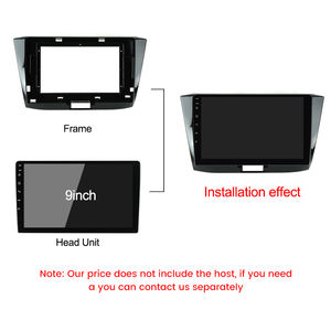 Cadre de tableau de bord 9 pouces pour VW <span class=keywords><strong>Volkswagen</strong></span> Passat B5 B8 Polo Golf Tiguan Touareg <span class=keywords><strong>Sharan</strong></span> Jetta car video Fascias Installation canbus - Product Image 6
