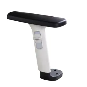 3D Office Computer Chair Adjustable Armrest With PU Pad Recliner Chair Armrest Plastic Parts