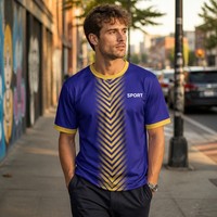 Conjunto de Uniforme de Fútbol con Franjas Chevron OEM, Sublimado, Corte Holgado, Ropa Deportiva, Uniforme de Equipo, Logotipo Personalizado